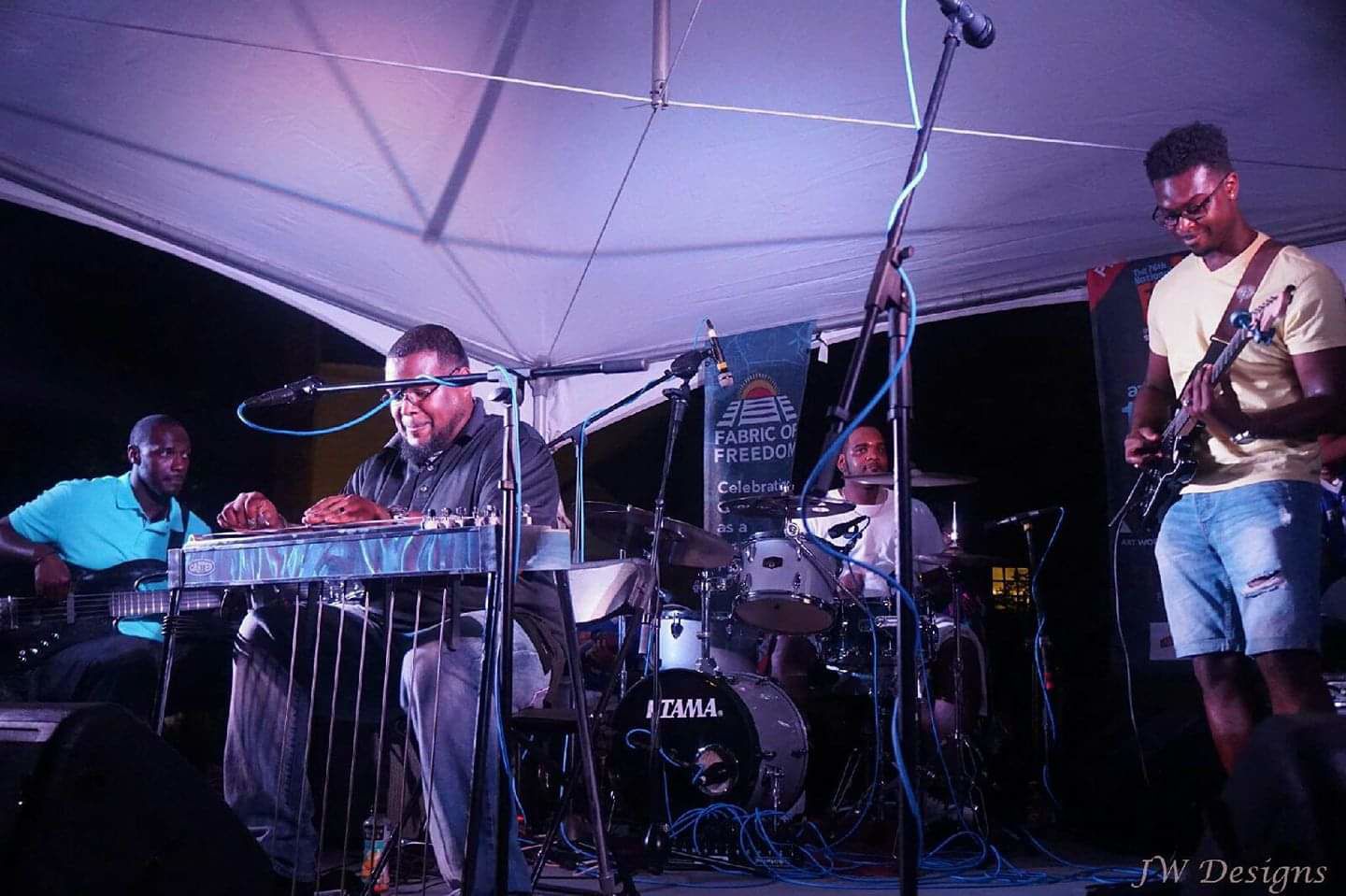 The Allen Boys on stage